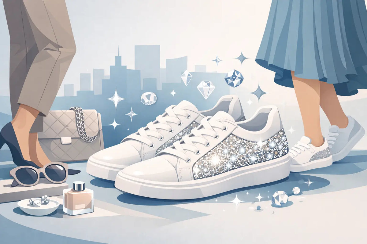 Sneaker mit Swarovski Steinen richtig stylen