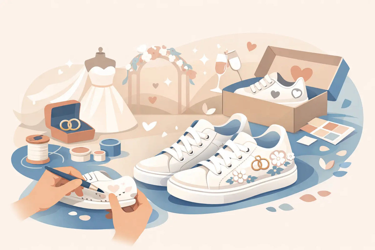 Handgefertigte Custom Wedding Sneaker wählen
