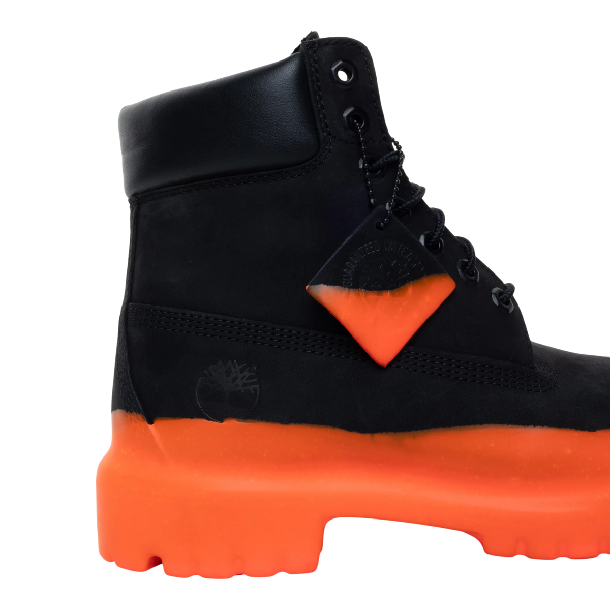 Timberland Pemium 6 Inch Black - ORANGE SOLES