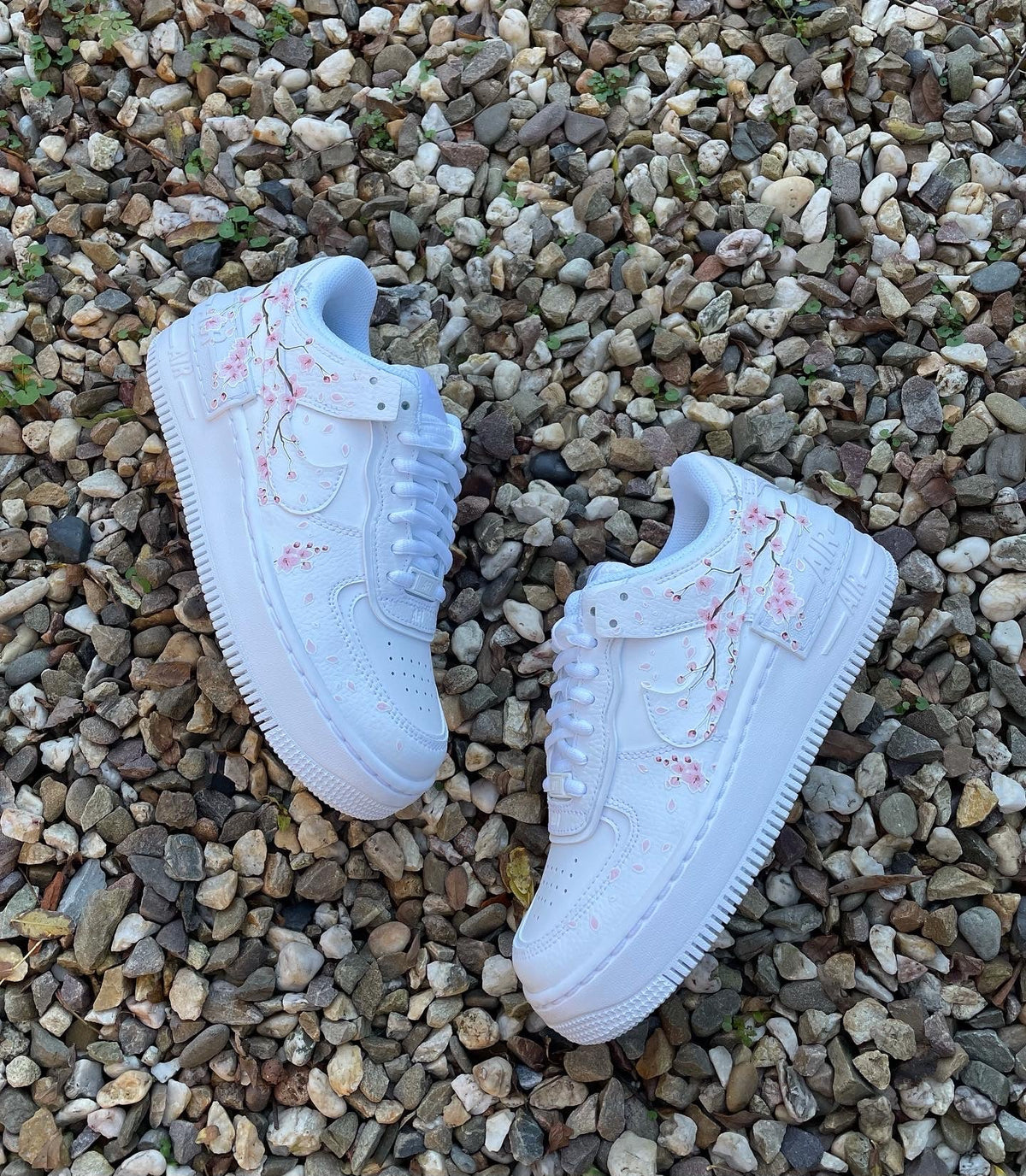 Custom Nike AIR Force Shadow 1 Sneaker - Cherry Blossom - julescustomizedkicks
