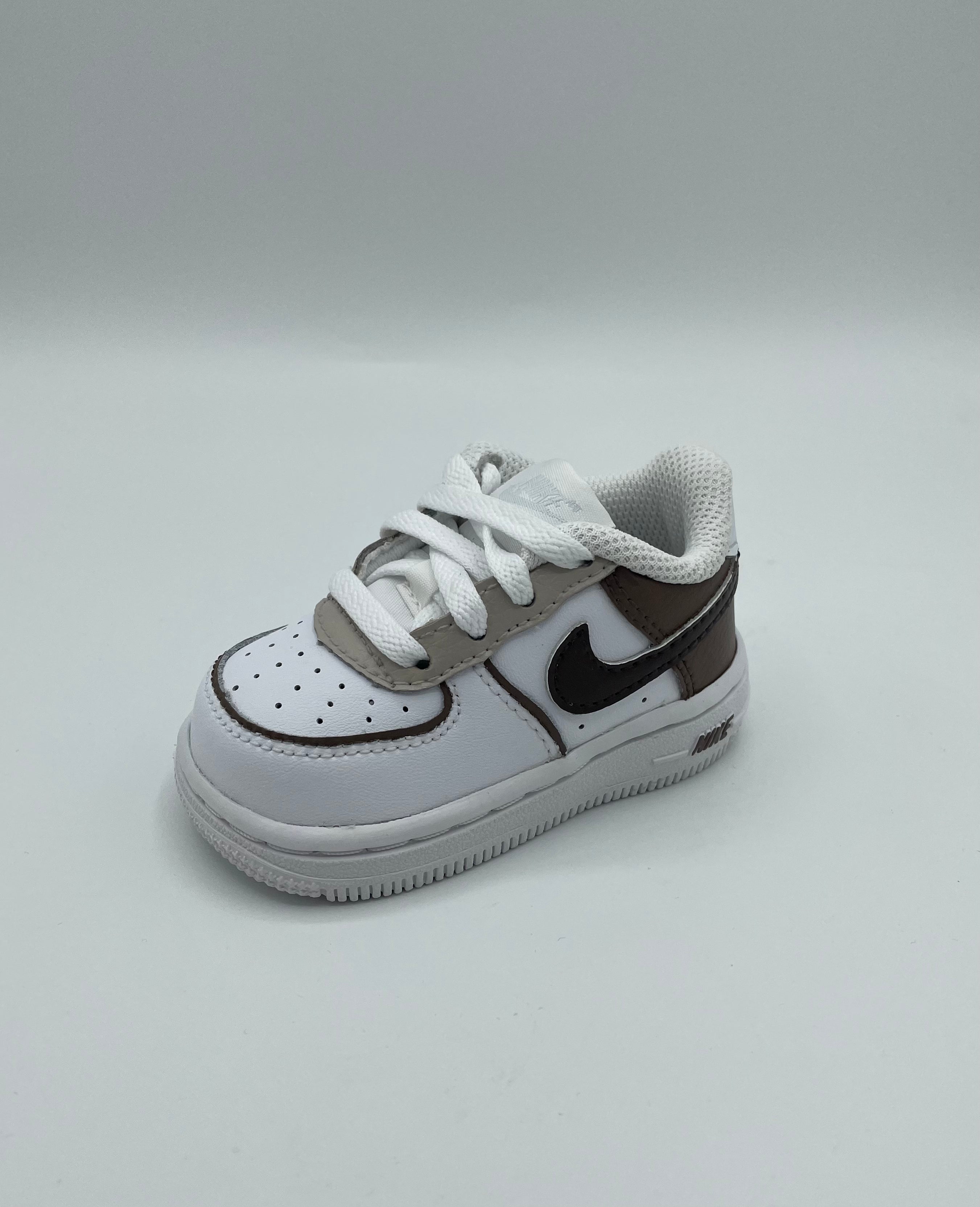 Custom Nike AIR Force 1 Sneaker Baby - Macciato Babyedition