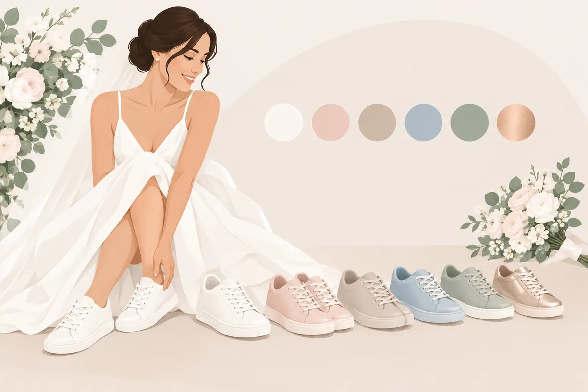 Farbguide für Braut Sneaker zum Wedding Look