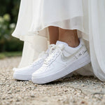 Custom Nike AIR Force 1 Sneaker - Swarovski Wedding Edition 2.0