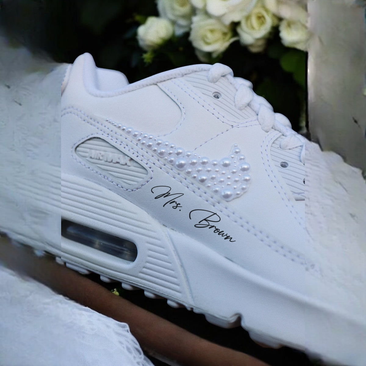 AIR MAX 90 Sneaker - Swarovski rhinestones WEDDING EDITION 