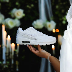 AIR MAX 90 Sneaker - Swarovski rhinestones WEDDING EDITION 