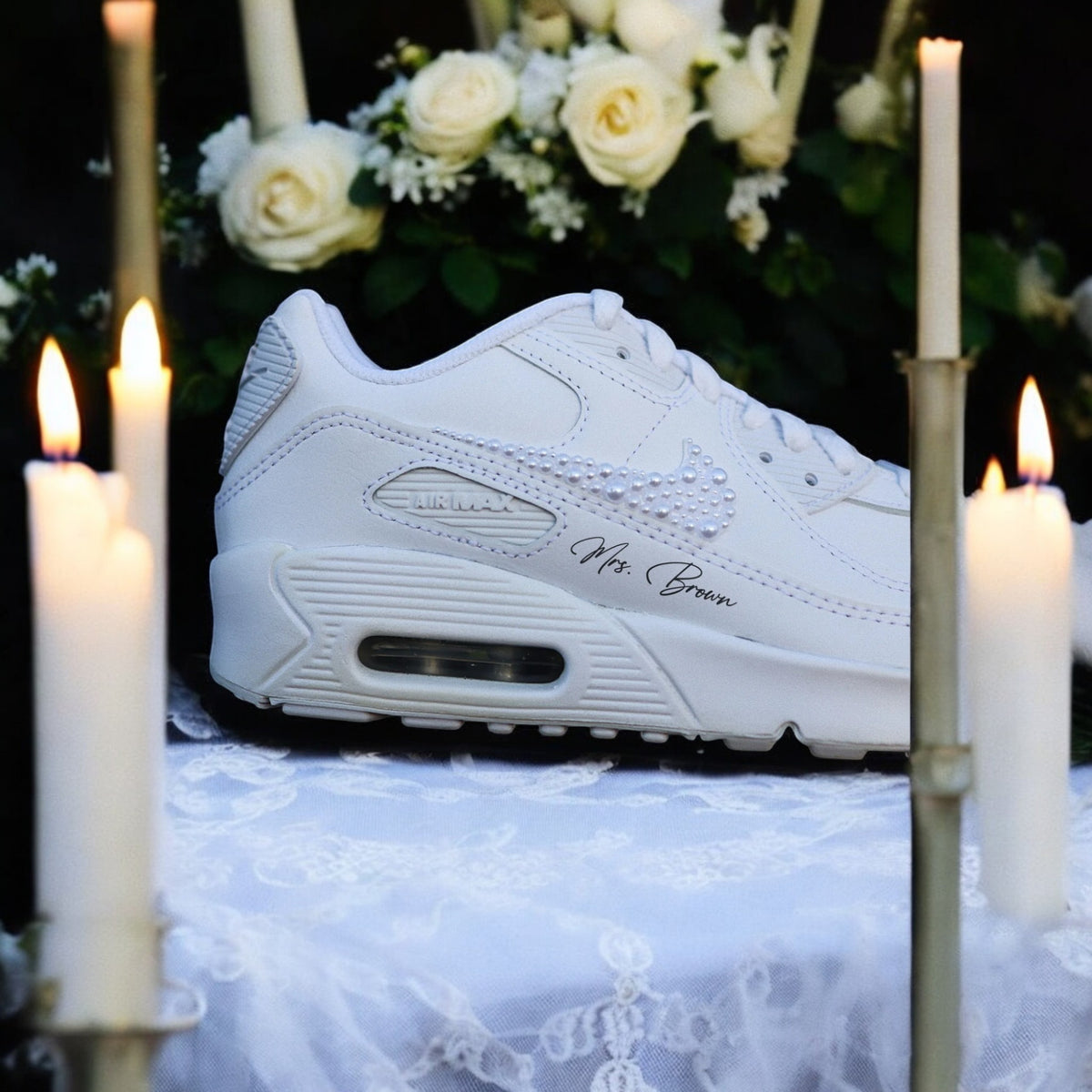 AIR MAX 90 Sneaker - Swarovski rhinestones WEDDING EDITION 