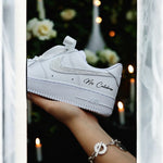 Custom Nike AIR Force 1 Sneaker - Swarovski Wedding Edition 2.0