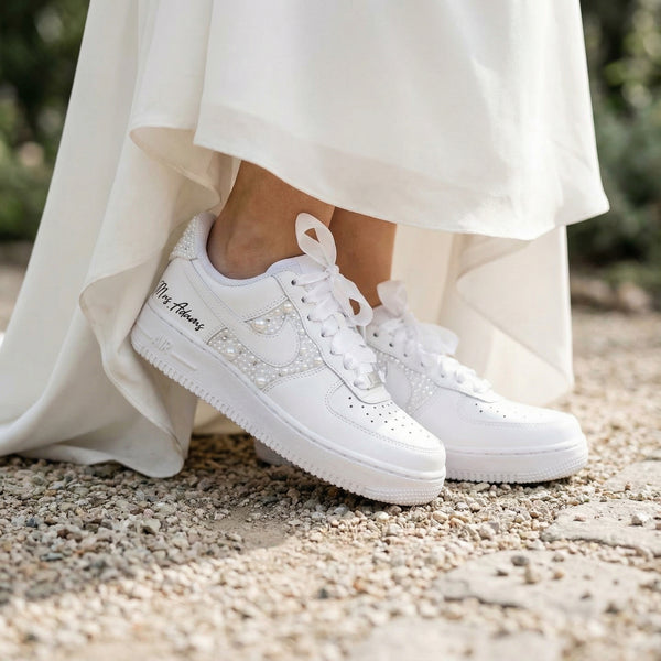 Custom Nike AIR Force 1 Sneaker - Wedding Edition 2.0