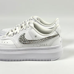 Nike Vision Alta Sneaker - Swarovski Strasssteine WEDDING EDITION