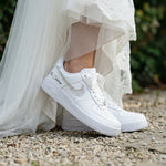 Custom Nike AIR Force 1 Sneaker - Swarovski Wedding Edition 2.0