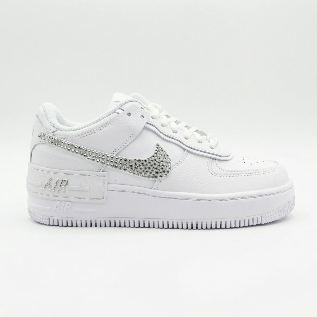 Custom Nike AIR Force Shadow 1 Sneaker- Swarovski Strasssteine