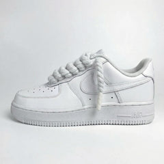 Custom Nike Air Force 1 mit weißen Rope Laces – handgefertigt in Deutschland
