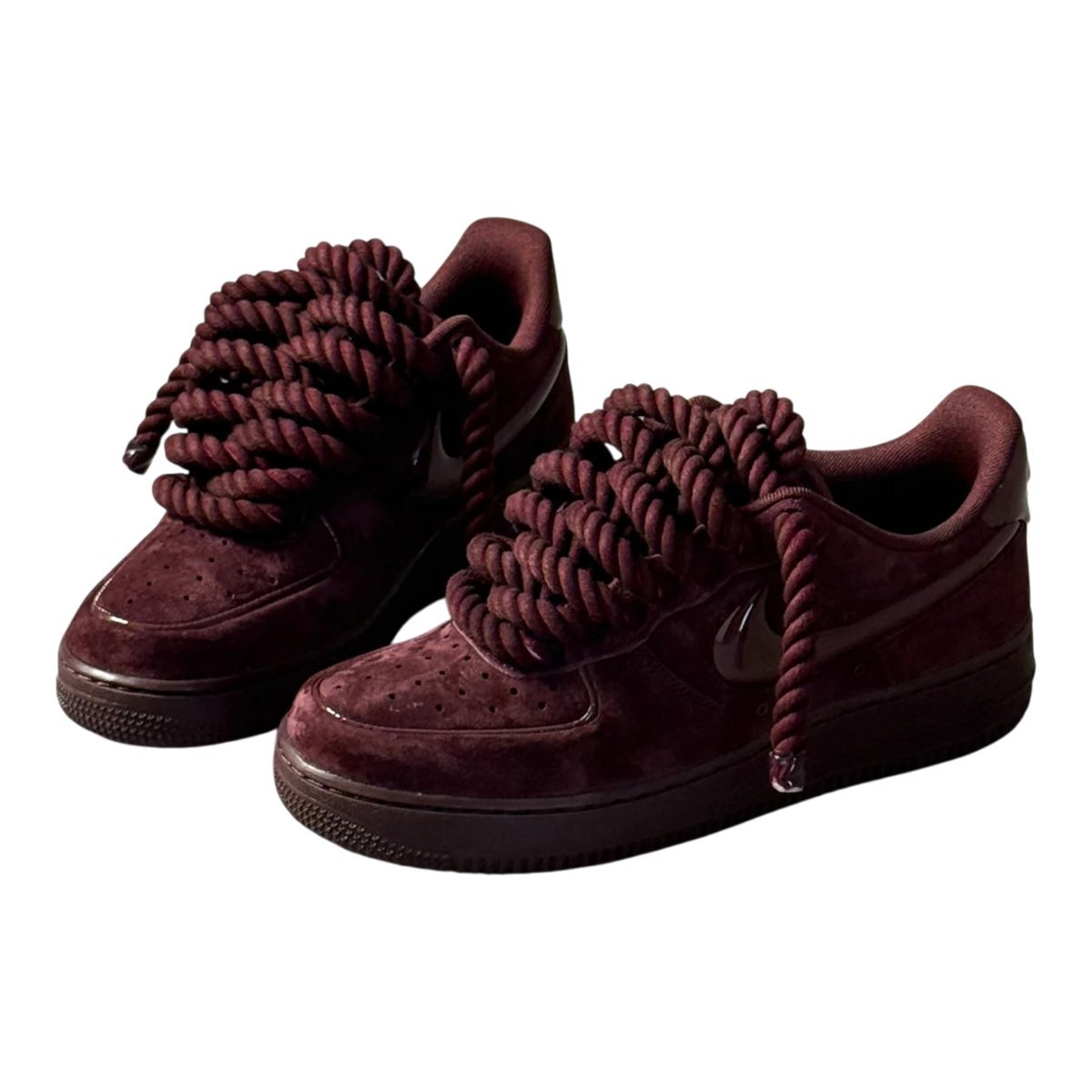 Custom Nike AIR Force 1 Sneaker - Bordeaux Edition