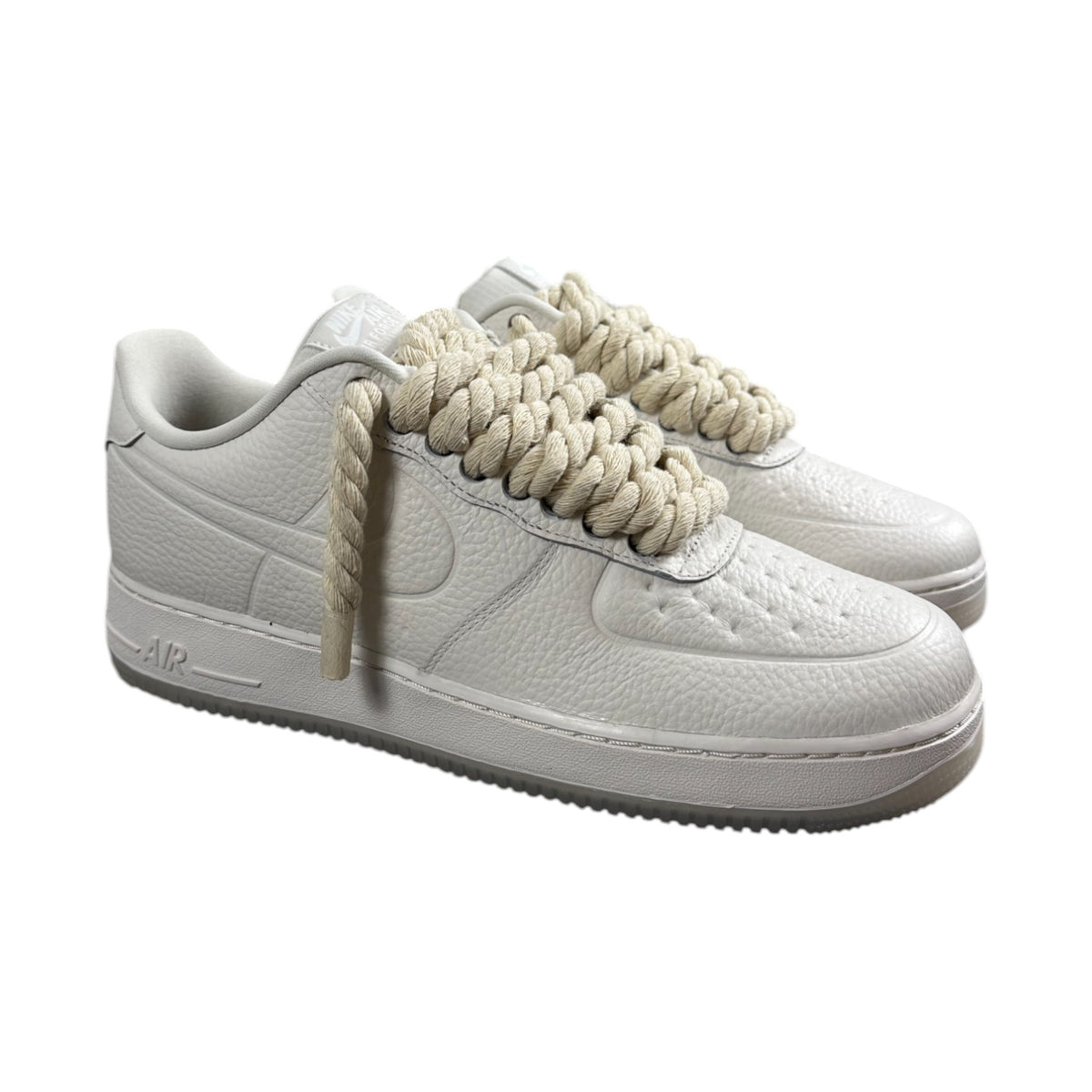 AF1 PRO TECH Customized - CREME ROPE / DICKE SCHNÜRSENKEL