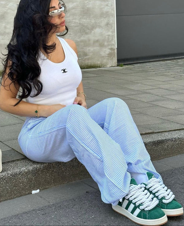 ADIDAS Campus 00s Green Customized - Rope Laces White