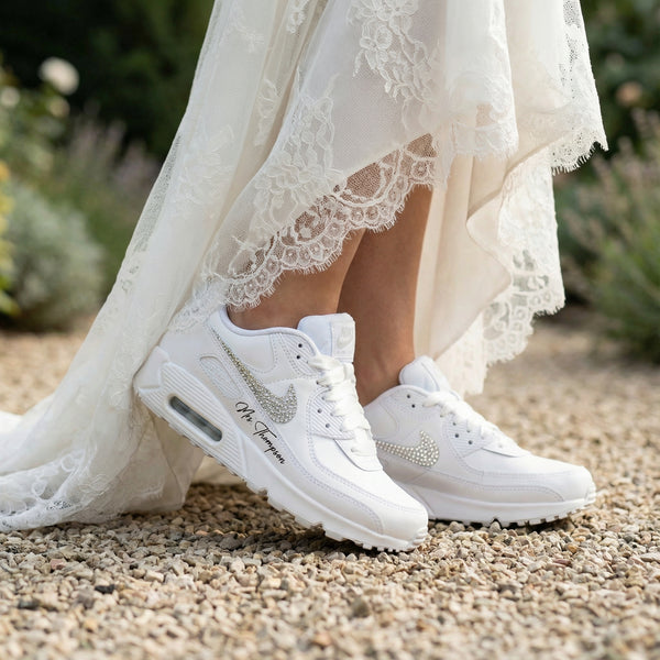 AIR MAX 90 Sneaker - Swarovski rhinestones WEDDING EDITION 