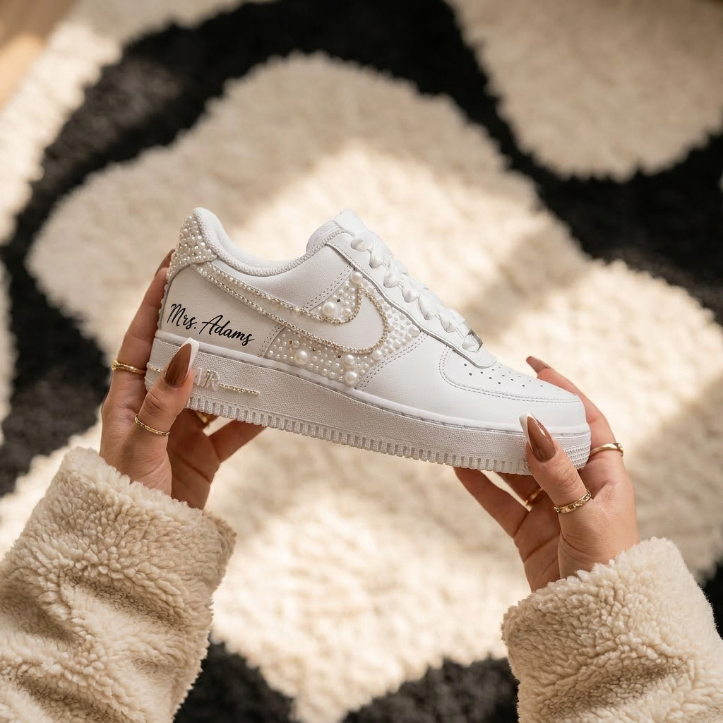 Custom Nike AIR Force 1 Sneaker - Wedding Edition 4.0