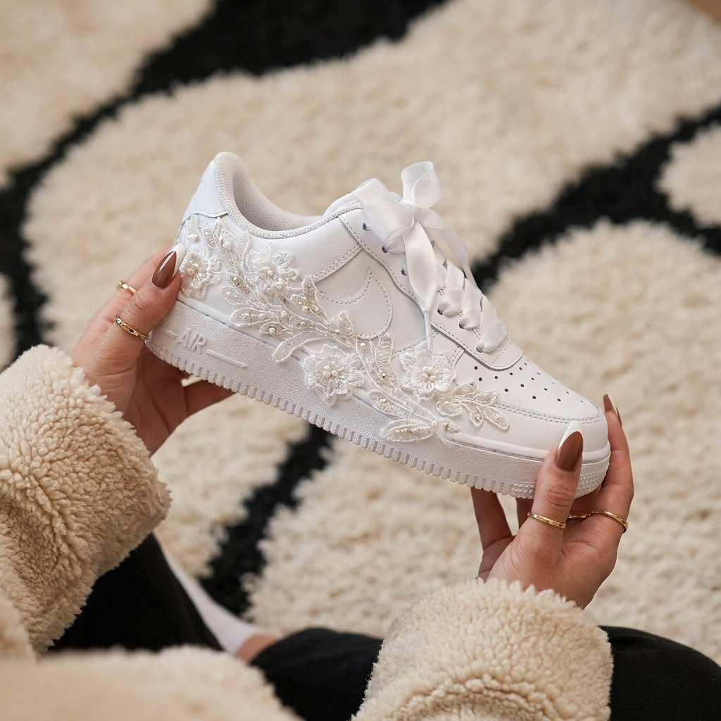 Custom Nike AIR Force 1 Sneaker - Wedding Edition 2.0