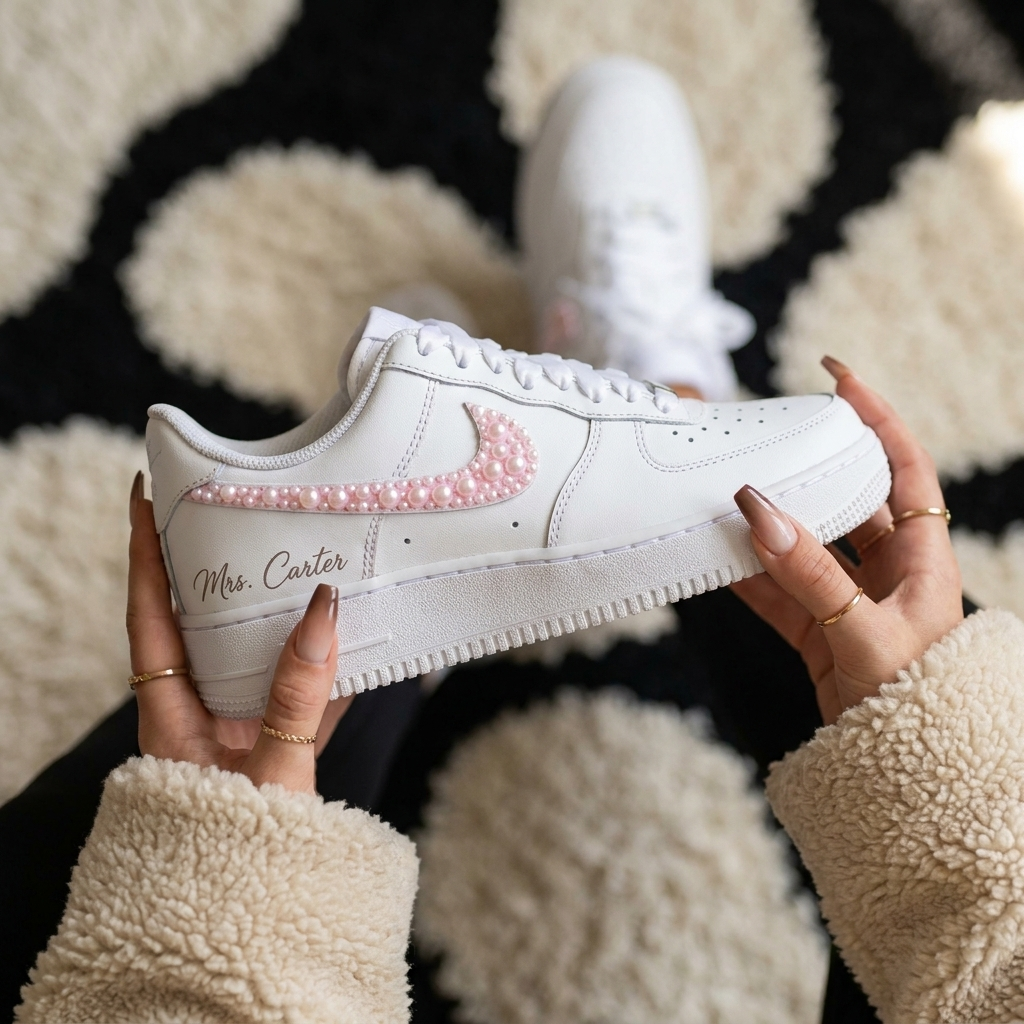 Custom Nike AIR Force 1 Sneaker - Wedding Edition 2.0