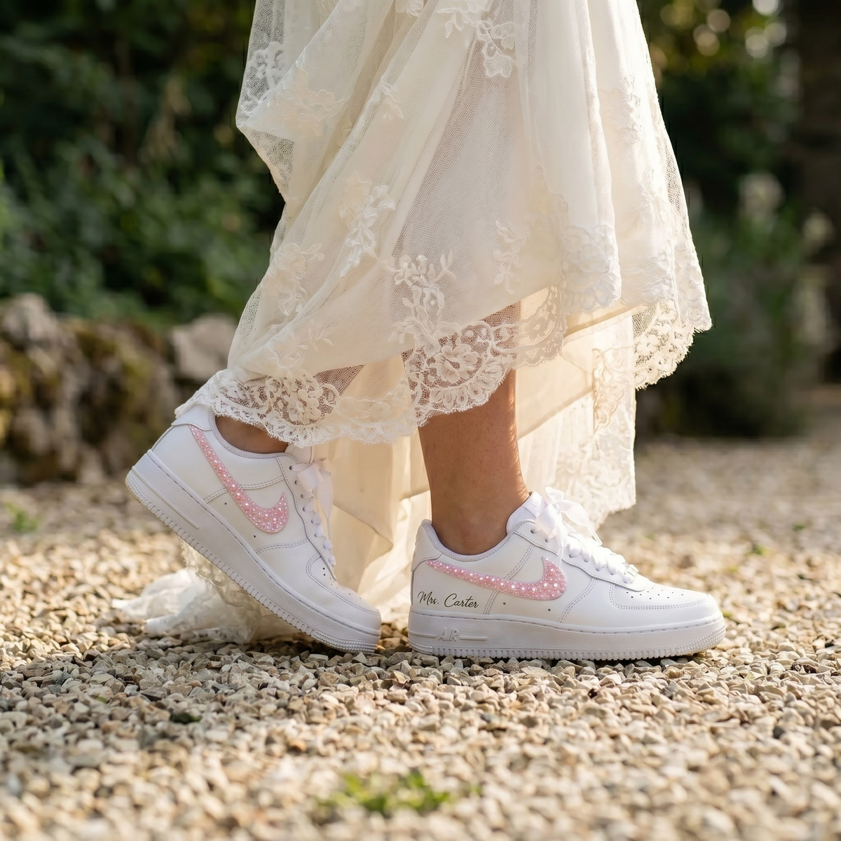 Custom Nike AIR Force 1 Sneaker - Wedding Edition 2.0