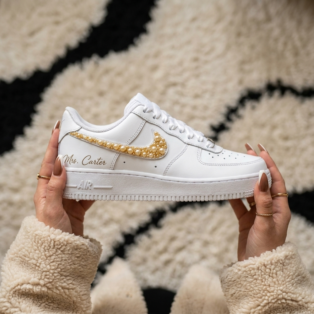 Custom Nike AIR Force 1 Sneaker - Wedding Edition 2.0