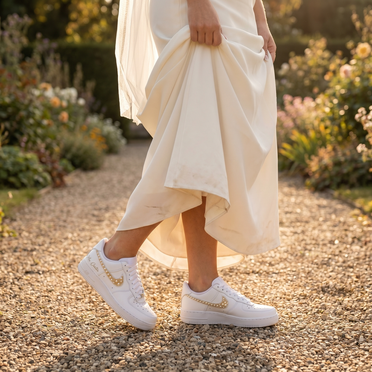 Custom Nike AIR Force 1 Sneaker - Wedding Edition 2.0