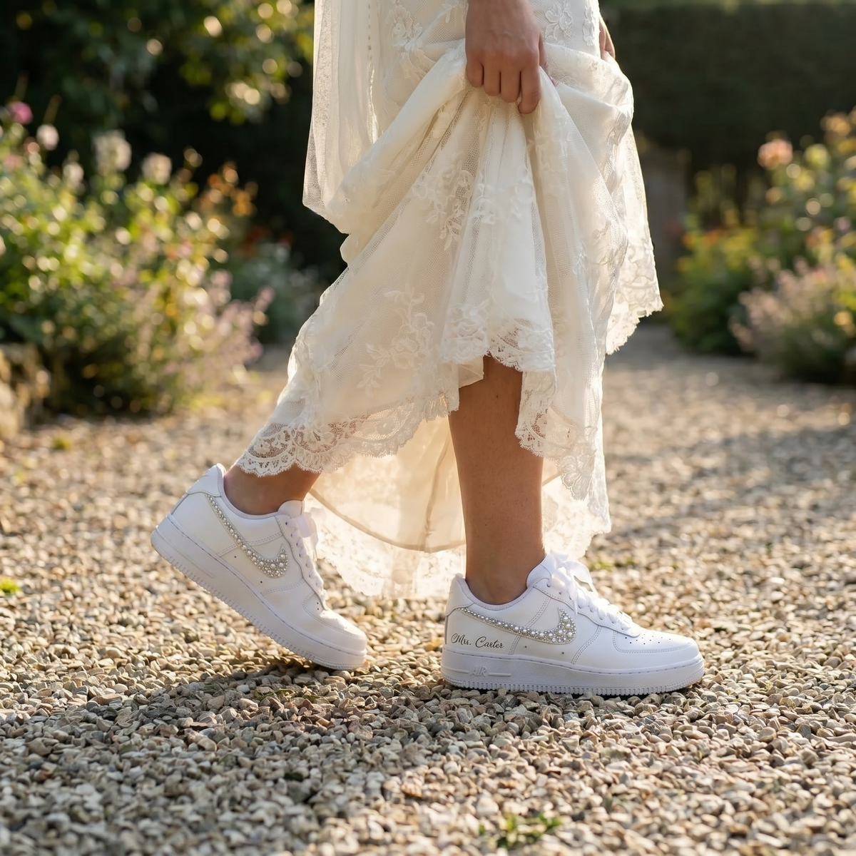 Custom Nike AIR Force 1 Sneaker - Wedding Edition 2.0
