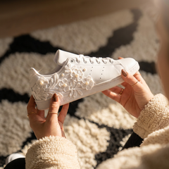 Custom Adidas Stan Smith - Flower Wedding Edition
