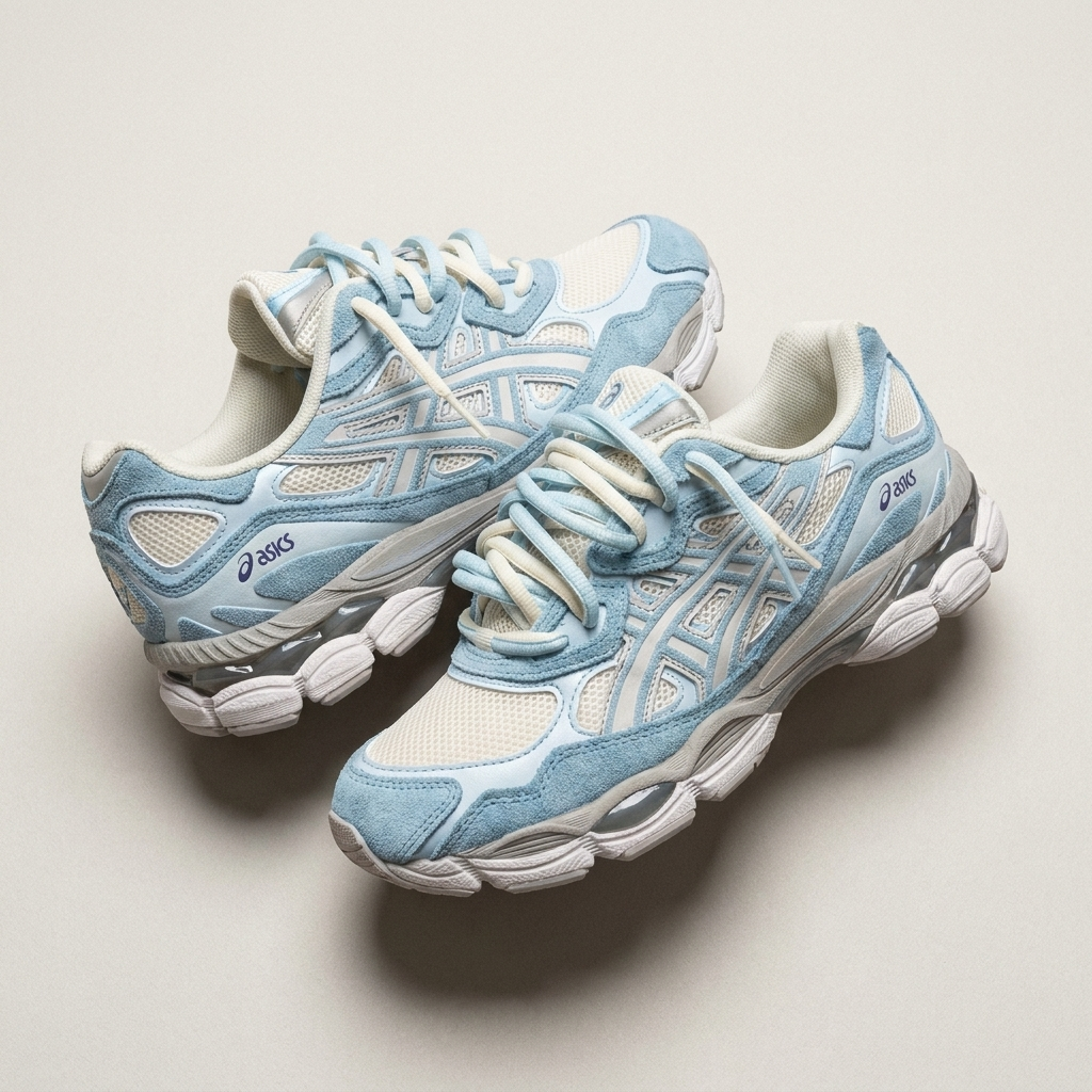 CUSTOM ASICS GEL NYC - LIGHT BLUE
