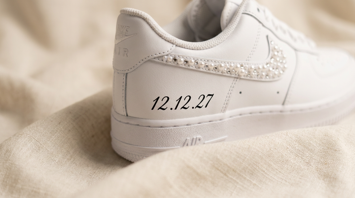 Custom Nike AIR Force 1 Sneaker - Wedding Edition 2.0