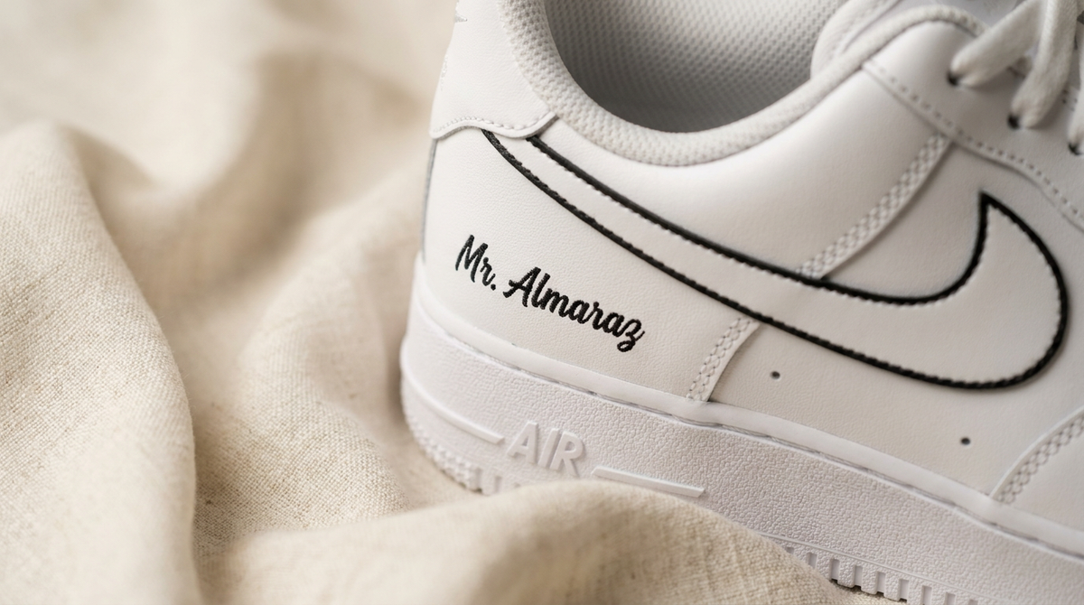 Baskets Nike AIR Force 1 personnalisées - Édition mariage 2.0
