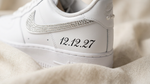 Custom Nike AIR Force 1 Sneaker - Swarovski Wedding Edition 2.0