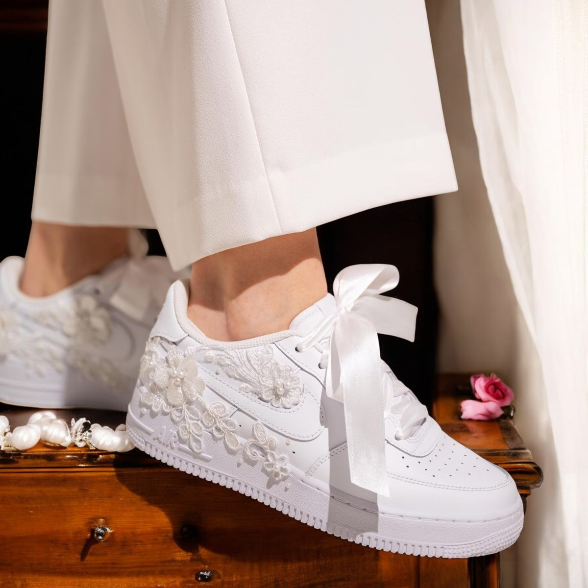 Custom Nike AIR Force 1 Sneaker - Wedding Edition 2.0