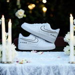 Baskets Nike AIR Force 1 personnalisées - Édition mariage 2.0