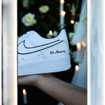 Baskets Nike AIR Force 1 personnalisées - Édition mariage 2.0