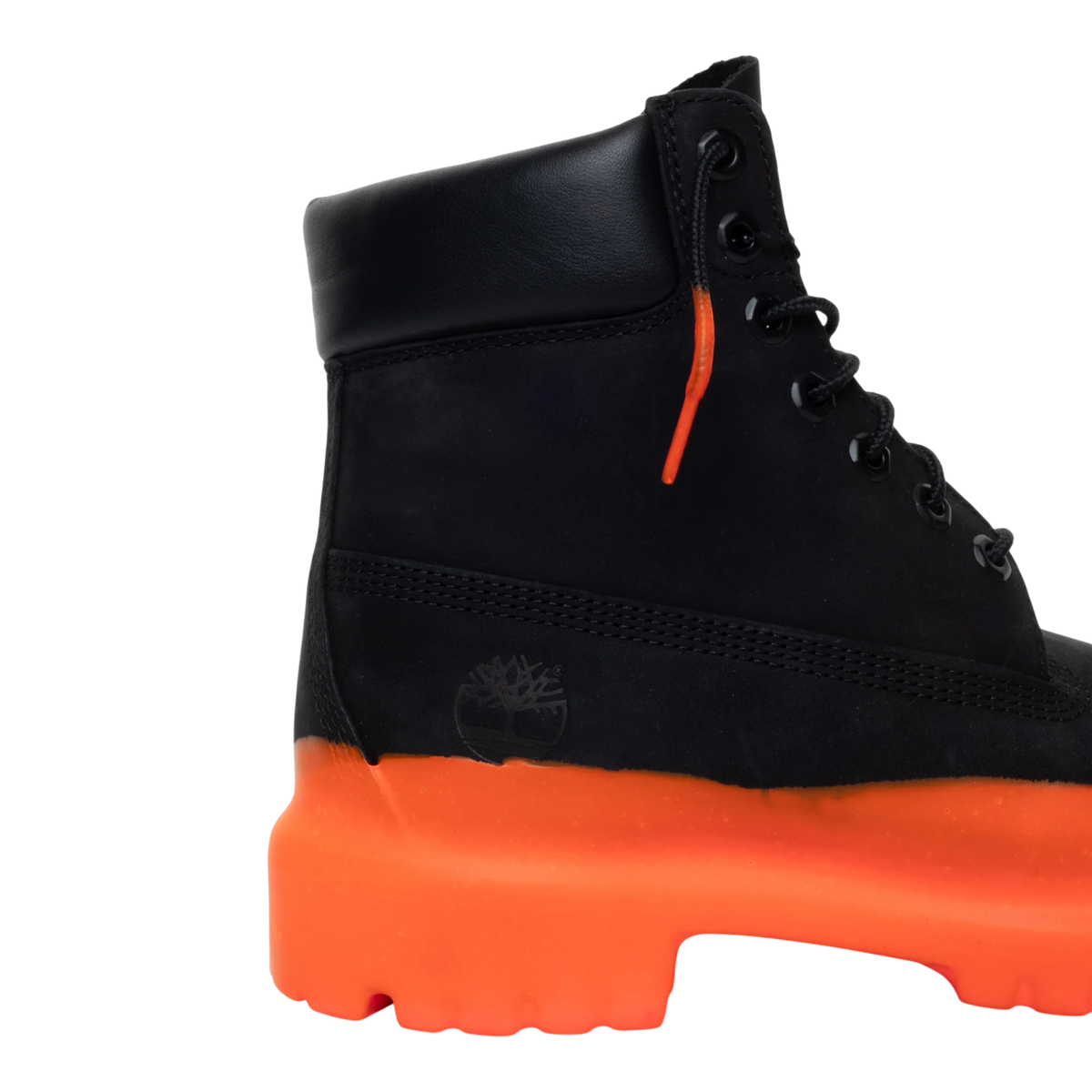 Timberland Pemium 6 Inch Black - ORANGE SOLES