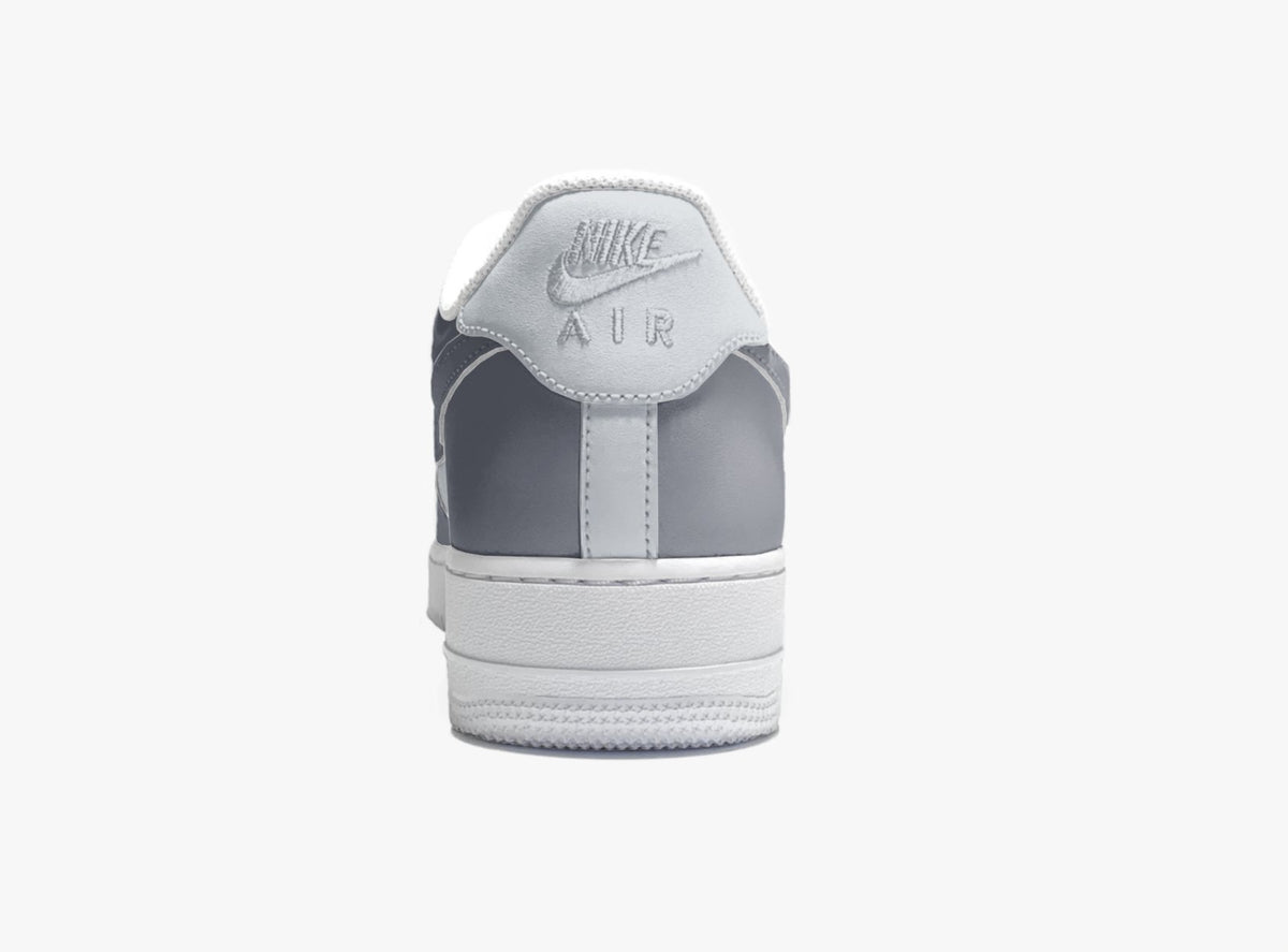 Custom Nike AIR Force 1 Sneaker - GREY - julescustomizedkicks