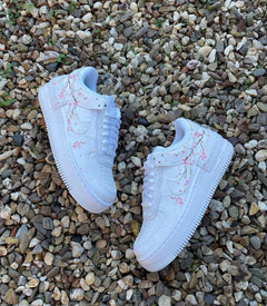 Custom Nike AIR Force Shadow 1 Sneaker - Cherry Blossom - julescustomizedkicks
