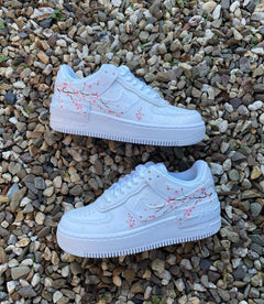 Custom Nike AIR Force Shadow 1 Sneaker - Cherry Blossom - julescustomizedkicks