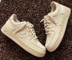 Baskets Nike AIR Force 1 personnalisées - Café