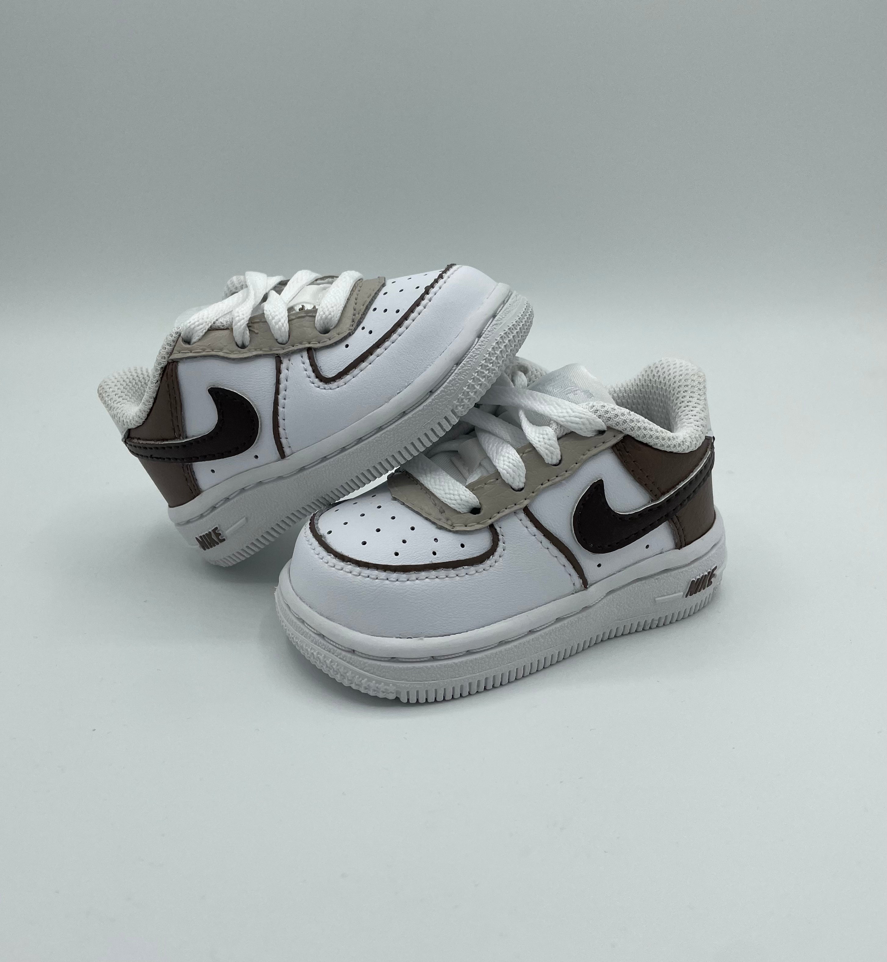 Custom Nike AIR Force 1 Sneaker Baby - Macciato Babyedition