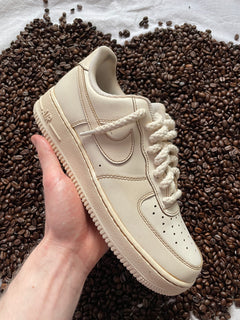 Baskets Nike AIR Force 1 personnalisées - Café