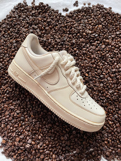 Baskets Nike AIR Force 1 personnalisées - Café